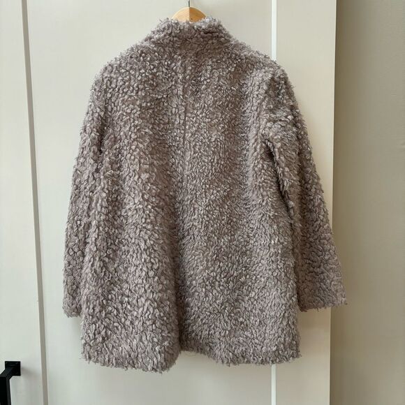 Molly Green furry tan lined open jacket‎ size M - Picture 4 of 6